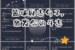 篮球训练辛苦鼓励词句怎么写